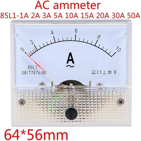 85L1 Pointer Type AC Ammeter 2A 3A 5A 10A 20A 15A 30A 50A 100A Analog Panel Gauge 1Pcs(15A) in Saudi Arabia
