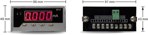 Digital Display Milliammeter AC Ac500ma DC Dc20ma 200ma Ammeter Dp35 1Pcs(AC 500mA) in Saudi Arabia
