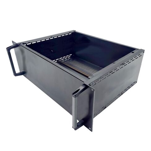 الكامل الألومنيوم DIY مربع متعدد الأغراض رف حاوية إلكترونية MOUNT 19 "4U-D2 (حجم الخزانة (مم): العرض 425 مم. × الارتفاع 172 ملم. × طويل 335 مم) حزمة مسطحة مع شريط 1 زوج من الألومنيوم. in Kuwait