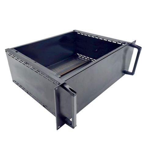 الكامل الألومنيوم DIY مربع متعدد الأغراض رف حاوية إلكترونية MOUNT 19 "4U-D2 (حجم الخزانة (مم): العرض 425 مم. × الارتفاع 172 ملم. × طويل 335 مم) حزمة مسطحة مع شريط 1 زوج من الألومنيوم. in Kuwait