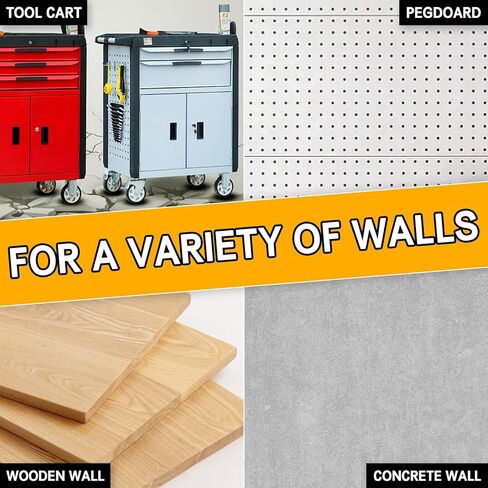 حامل طاحونة الزاوية المثبتة على الحائط-رف تخزين 2-bay مع شماعات الحبل ، للقواطع والتلميع وأدوات الطاقة ، مثالية لمؤسسة المرآب وورشة العمل in Kuwait