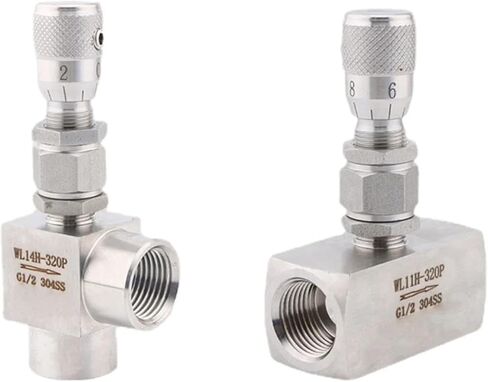 1/8 "-1/2" BSPT BSPP NPT FEMENT-FEM كوع مستقيم 90 درجة 304 316 صمام إبرة الفولاذ المقاوم للصدأ الصغرى (BSPP_2MM_ELBOW SS316L) in Kuwait