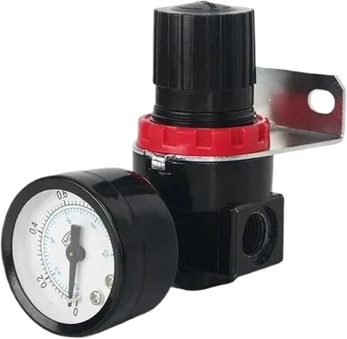 AR2000 G1/4 '' مع تركيبات FRL وحدة التحكم في الهواء تحكم ضاغط منظم Valve6mm 8mm 10mm 12mm (AR2000 مع TPC8-02) in Kuwait