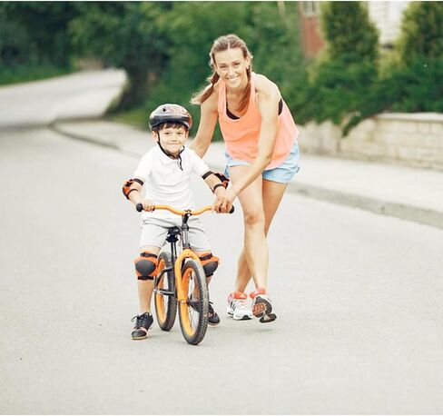 Kids Bike Trainer Handle for Kids Bike Children Cycling Bike Safety Trainer Handle Balance Push Bar in Kuwait