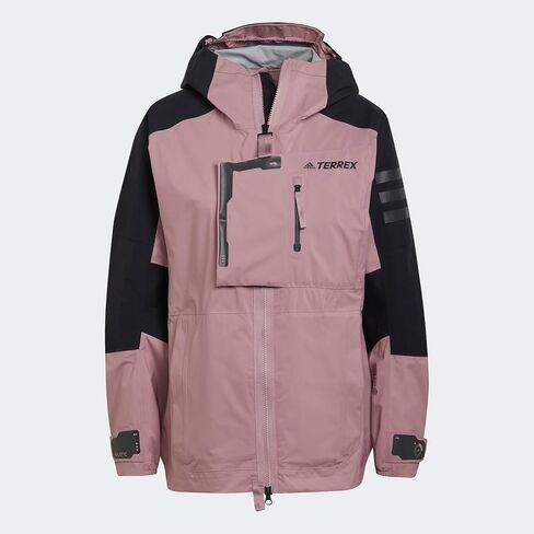 adidas WOMEN’S TERREX XPLORIC RAIN.RDY HIKING JACKET, Magic Mauve/Black in Saudi Arabia
