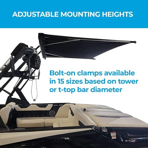 Exl Wakeshade Universal Boat Shade Extension by Sugarhouse Industries in Saudi Arabia