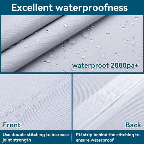 Durable Waterproof Pontoon Boat Cover with Snaps – Heavy-Duty Oxford Fabric with Motor Cover (Fits 20ft 21ft 22ft 23ft 24ft) in Saudi Arabia