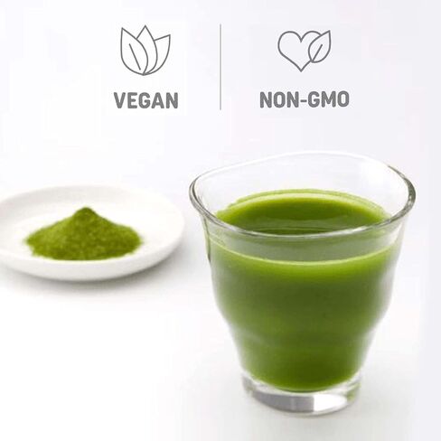 Golden Aojiru Original - Young Barley Green Grass Juice Powder with Rich Dietary Fiber, 100% Japanese Grown - Ready-to-Use 0.1 oz. (3g) Individual Packet × 46pcs - Vegan, Non-GMO, and Gluten Free in Saudi Arabia