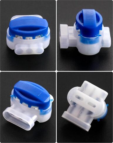 QWORK 200 Pack 3 Wire Connectors Electrical IDC 314-BOX Pigtail Connectors for 22-14 AWG Cables in Saudi Arabia