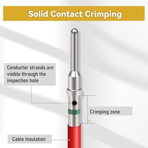 Deutsch Solid Contact Kit 200PCS Barrel Style Size 12 16 20 Male Female Terminals DT Series Pin for Deutsch Kit Crimp Termal Solid Saliin and Female Terminal for DT ، DTP ، DTM in Kuwait