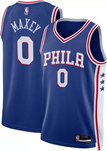 تيريز ماكسي فيلادلفيا 76ers NBA Kids Youth 8-20 Blue Icon Edition Swingman Jersey in Saudi Arabia