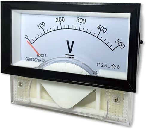 69C17-V DC Voltmeter 10V 15V 20V 75V 300V 450V 600V POINTER 1PCS (DC 500V) in Saudi Arabia