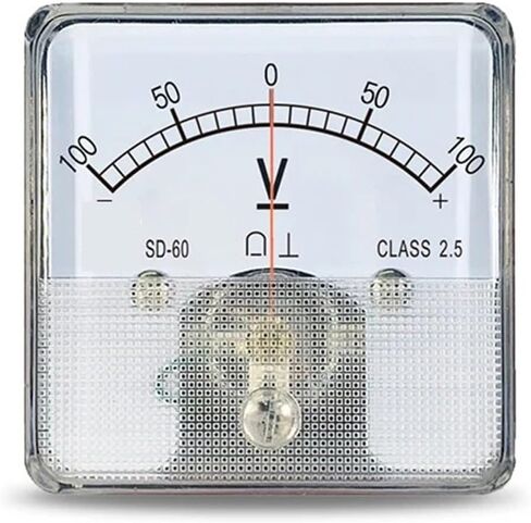 SD60 Voltmeter الإيجابية والسلبية 10V 20V ± 30V 50V مؤشر ثنائي الاتجاه DC DH60 CZ60 1PCS (DC -100V إلى 100V) in Saudi Arabia