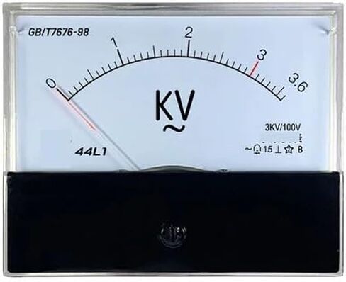 44l1 100V Input Analog AC Voltmeter High Voltage Meter 3KV 6kV 10kV 20kV 50kV 70kv 100kV 1Pcs(AC 250kV 250V) in Saudi Arabia