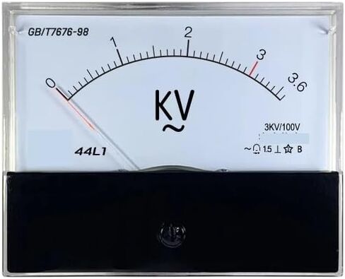 44l1 100V Input Analog AC Voltmeter High Voltage Meter 3KV 6kV 10kV 20kV 50kV 70kv 100kV 1Pcs(AC 250kV 250V) in Saudi Arabia