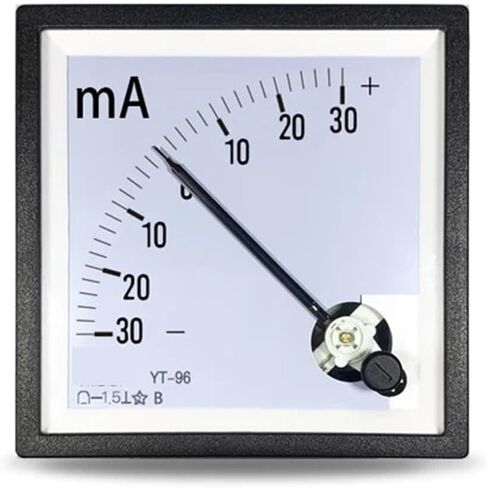 CP96 Plus Or Minus Milliammeter ±500uA 1mA 5mA 10mA Bidirectional Ammeter BE96 YT96 1Pcs in Saudi Arabia