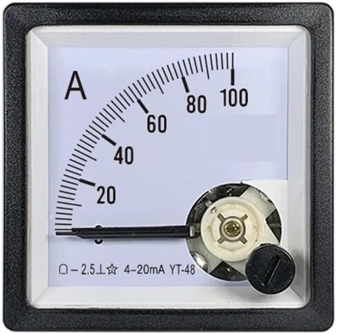 Yt48 4-20mA Input Ammeter 10A 15A 20A 30A 50A 100A 150A 200A Pointer Analog Meter Hd48 Cp48 1Pcs(DC1000A 4-20mA) in Saudi Arabia