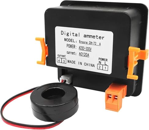 Square AC0-120A Digital Display Ampere Meter 72 * 72mm Ammeter CH72 Amperimeter 1Pcs in Saudi Arabia