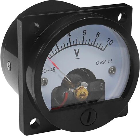 SO45 5V 10V 15V 20V 30V 50V 100V 300V DC Analog Meter Panel Voltage Current 47 * 47mm Round Voltmeter 1Pcs(30V) in Saudi Arabia
