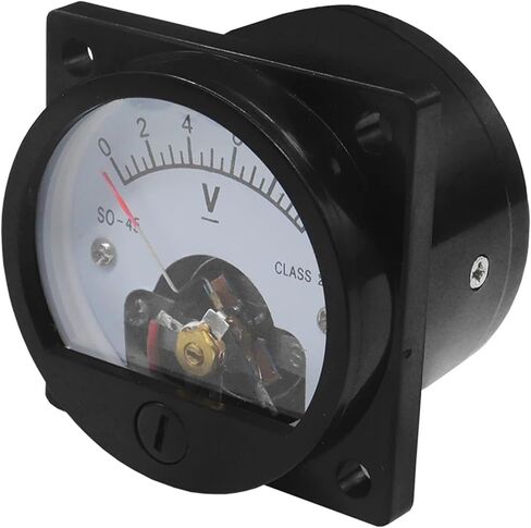 SO45 5V 10V 15V 20V 30V 50V 100V 300V DC Analog Meter Panel Voltage Current 47 * 47mm Round Voltmeter 1Pcs(30V) in Saudi Arabia
