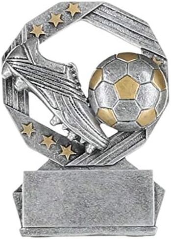 Decade Awards Hexa Star Soccer Trophy - Custom Engraved Soccer Ball Striker Award - Celebrate Every Goal, Block, Shot or Pass - Youth or Team Soccer Trophy - Customize Now (4.75 Inch) in Saudi Arabia