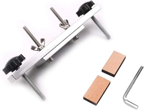Alnicov Acoustic Guitar Bridge Clamp，with Wooden Block，Wrench， for Luthier Repair Tools in Saudi Arabia