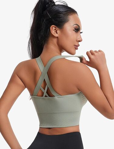Womens Zip Front Front Sports Bra Zipper Wireless Comfort Comfin in Kuwait