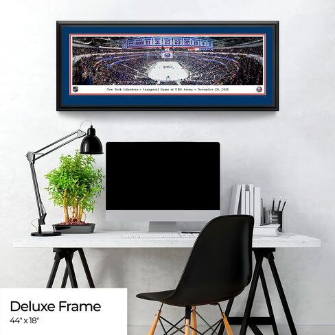 New York Islanders, End Ice - Inaugural Game at UBS Arena - Panoramic Posters and Framed Pictures by Blakeway Panoramas in Saudi Arabia
