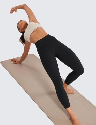 CRZ YOGA Butterluxe High Waisted Capris Workout Leggings for Women 23'' - Lounge Buttery Soft Yoga Pants in Kuwait