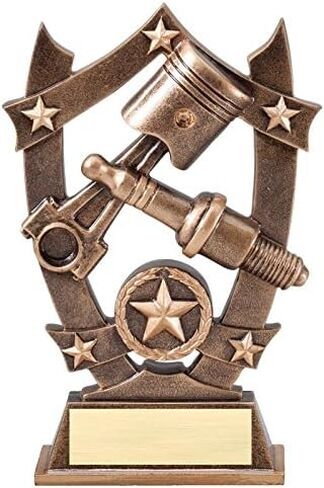 توزيع جوائز عقد شرارة 3D Gold Sport Stars Trophy - جائزة Mechanic Star - 6.25 بوصة - تخصيص الآن in Saudi Arabia