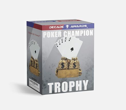 جوائز العقد الكأس بوكر - جائزة Texas Hold 'EM المخصصة - جائزة البوكر للبطولات والكازينوهات وليالي البطاقات - تخصيص الآن (6 بوصات) in Saudi Arabia