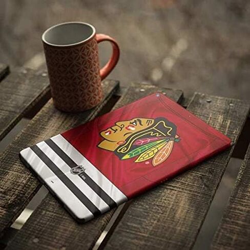 Skinit Skinit Tablet Skin Compatible مع Ipad Air 13in M2 (2024) - تصميم NHL Blackhawks Red Stripes مرخص رسميًا in Saudi Arabia