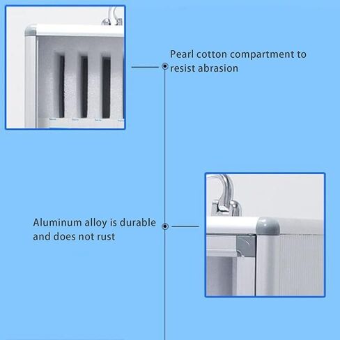 Cell Phone Storage Box 36/48/60 Slots Cell Phone Metal Wall Mount Locking Organizer for Classroom Office Factory Desktop Wall Mobile Phone Holder(Silver-A,48) in Saudi Arabia
