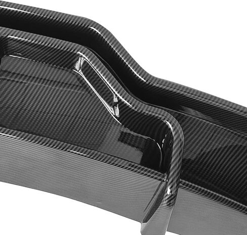 Ikon Motorsports ، الشفاه الخلفية المتوافقة مع 2017-2023 Tesla Model 3 Sedan 4-Door ، Black Ikon Style Pp Lower Protector Lip مع LAMP ، 2018 2019 2020 2021 2022 in Saudi Arabia
