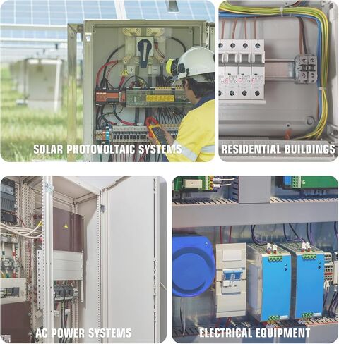 قاطعات الدائرة المصغرة Apilee AC 120/240V ، قاطع دائرة 32AMP 2POLES للأنظمة الشمسية الكهروضوئية ، مفتاح قطع اتصال DIN Rail Mount (2P-32A) in Saudi Arabia