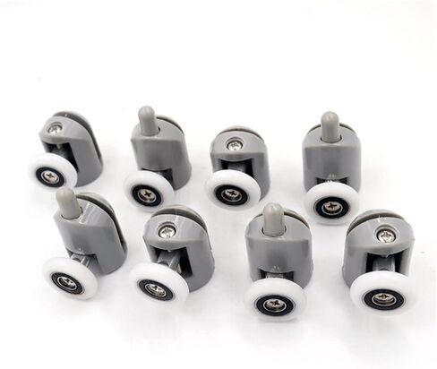 Diameter19 20 23 25 27mm Shower Door Rollers Runners Wheels Shower Room Pulley Replacement(M102-8pcs S260-8pcs,25MM_6MM) in Saudi Arabia