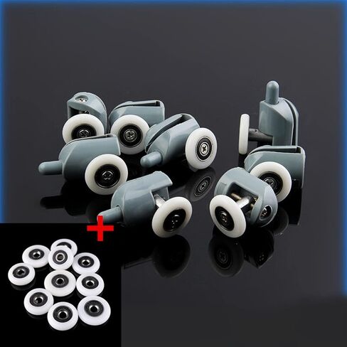 Diameter19 20 23 25 27mm Shower Door Rollers Runners Wheels Shower Room Pulley Replacement(M102-8pcs S260-8pcs,25MM_6MM) in Saudi Arabia