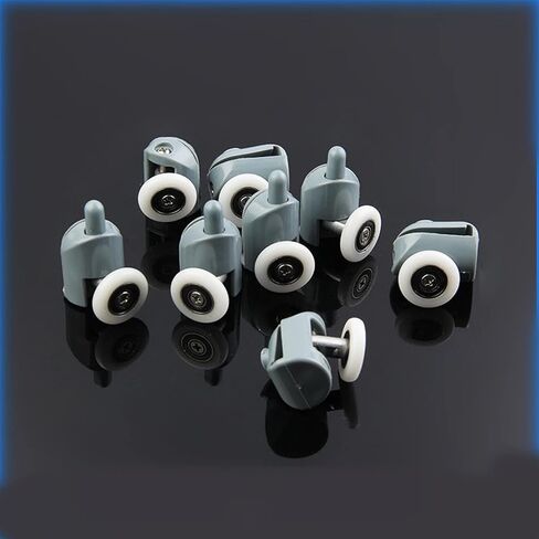 Diameter19 20 23 25 27mm Shower Door Rollers Runners Wheels Shower Room Pulley Replacement(M102-8pcs S260-8pcs,25MM_6MM) in Saudi Arabia