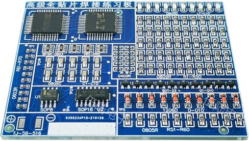 Full SMD Welding Exercise Board with Test Point LED Water Lamp Electronic Assembly Skill Training DIY Kit in Saudi Arabia