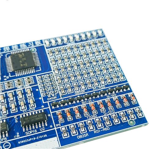 Full SMD Welding Exercise Board with Test Point LED Water Lamp Electronic Assembly Skill Training DIY Kit in Saudi Arabia