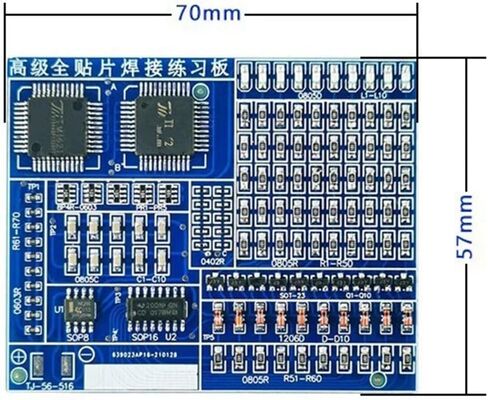 Full SMD Welding Exercise Board with Test Point LED Water Lamp Electronic Assembly Skill Training DIY Kit in Saudi Arabia