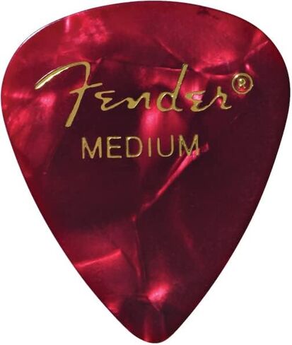 Fender Premium Celluloid 351 Shape Picks, Medium, Red Moto - 36 Pack in Saudi Arabia