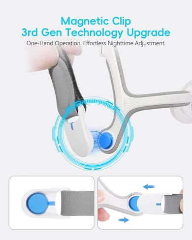 CPAP Headgear for ResMed AirFit/Airtouch N20 Adjustable Headgear Strap with 2 Magnetic Clips - Standard/Medium(1 Pack) in Kuwait