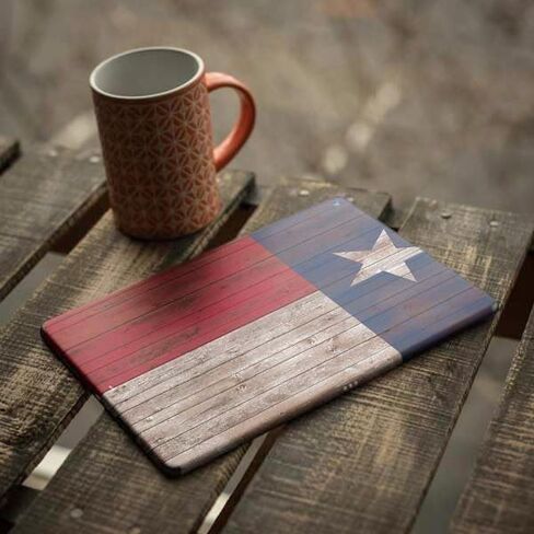 Skinit Decal Tablet Skin Compatible with iPad Air 2 - Officially Licensed Texas Flag Dark Wood Design in Saudi Arabia