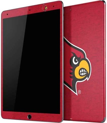 Skinit Skinit Tablet Skin Compatible مع iPad Air 13in M2 (2024) - تصميم خلفية حمراء بجامعة لويزفيل المرخصة رسميًا in Saudi Arabia