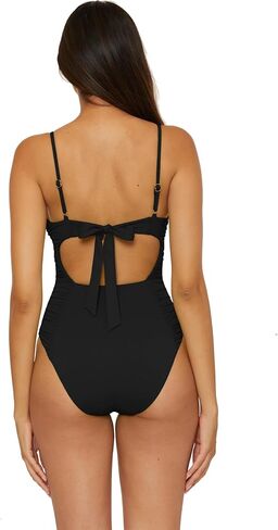 BECCA Women's Color Code Shirred One Piece Swimsuit, Adjustable, Bathing Suits in Saudi Arabia
