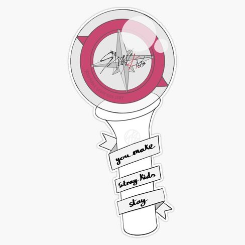 Stray Kids Lightstick Sticker Vinyl مقاومة للماء ملصق ملصق سيارة محمول للكمبيوتر. in Saudi Arabia