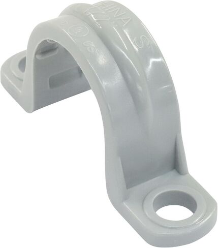 HITEFU 12 PCS 1/2 "PVC Pipe Clamp ، مقطع أنبوب بلاستيكي ثقب مع حزام قناة غير معدني ، مقاطع قناة قابلة للتعديل لتركيبات السباكة الأسلاك الكهربائية in Saudi Arabia