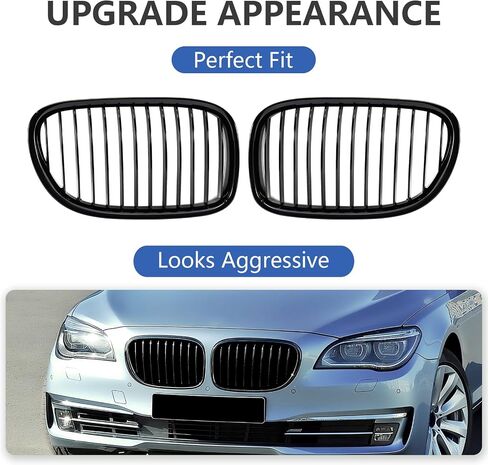 الشبكة الكلية الأمامية لـ BMW X5 G05 2024-In Gloss Black Slat Slat ABS Grille in Kuwait