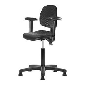 توماس ECOM PMBCH-MB-RG-T0-A1-NF-RG كرسي متوسط ​​مقعد البدلاء مع قاعدة نايلون أسود دون إمالة ، الظهر المتوسط ​​، ذراع قابلة للتعديل ، بدون حلقة القدم ، انزلاق in Kuwait